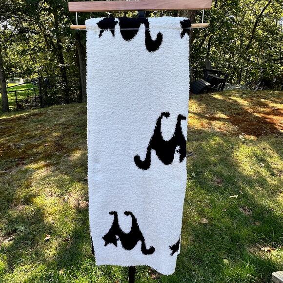 Novogratz Black Cats White Halloween 50 X 60" Throw Blanket Reversible TikTok - Picture 6 of 8